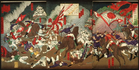 熊本城ヨリ諸所戦争之図