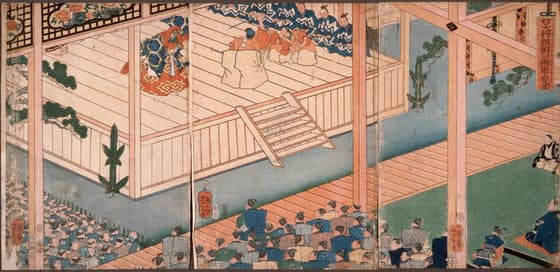右大将頼朝公御能上覧図