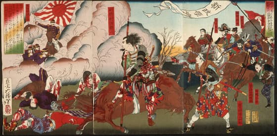 鹿児島戦聞之内　副将村田討死之図