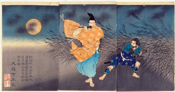 藤原保昌月下弄笛図