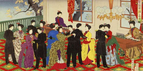 貴顕舞踏の略図