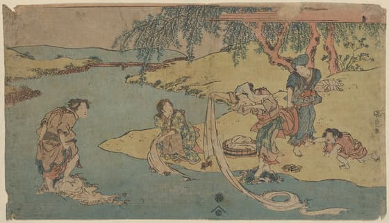 川での洗濯