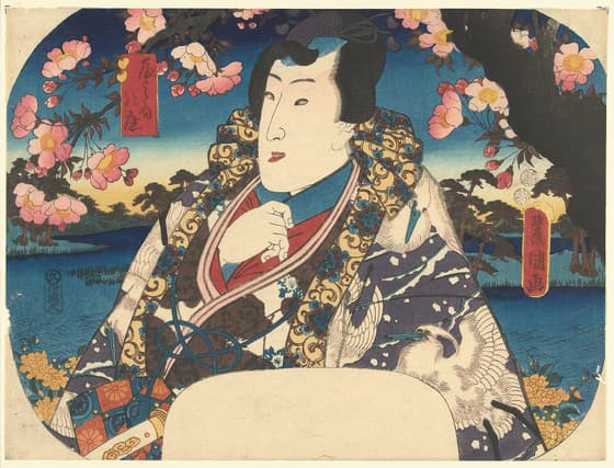桜花に源氏