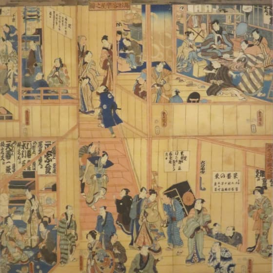 踊形容楽屋之圖