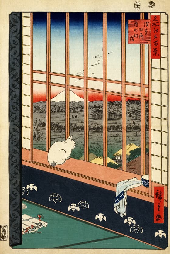 名所江戸百景 浅草田甫酉の町詣