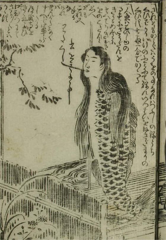 箱入娘面屋人魚　人魚と詞書
