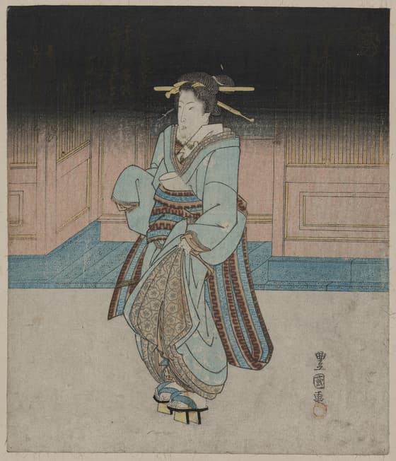 夜の深川芸者