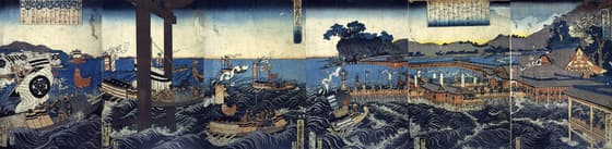 藝備義兵防長攻逆勢圖