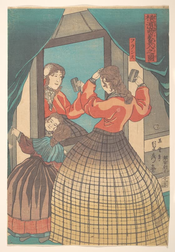 横浜商家異人之圖 フランス