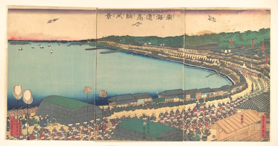 東海道高輪風景