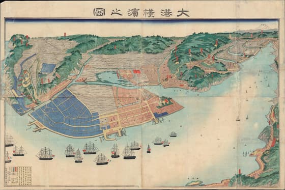 大港横浜之図