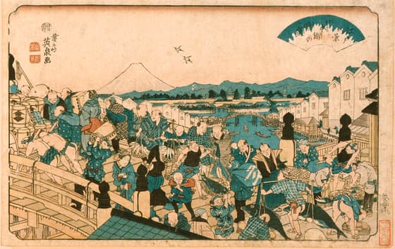 江戸八景　日本橋の晴嵐