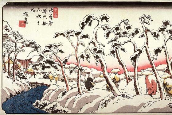 木曽海道六拾九次之内　板鼻