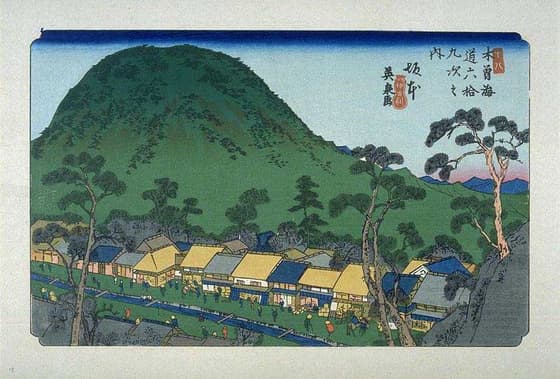 木曽海道六拾九次之内　坂本