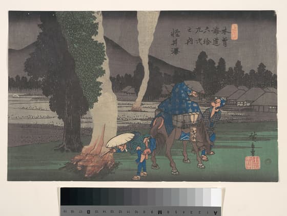 木曽海道六拾九次之内　軽井沢