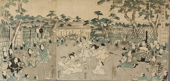 白石噺敵討之図