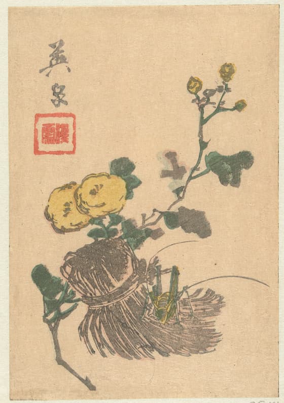 草花に蝗