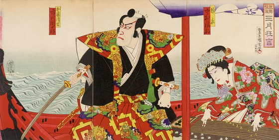 市川團十郎の加藤清正・中村福助の雛衣
