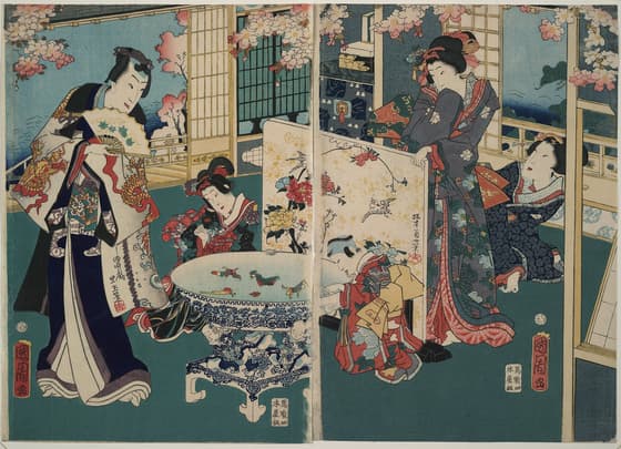 別荘の場面