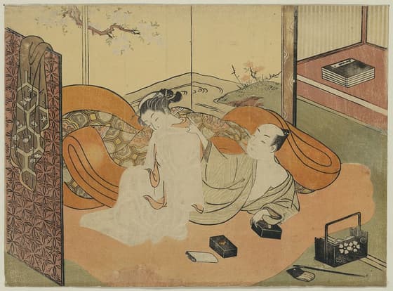 Futon no naka no yūjo to kyaku