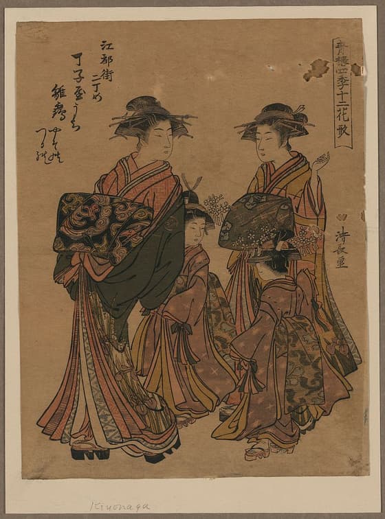 丁子屋内雛鶴（1782年）