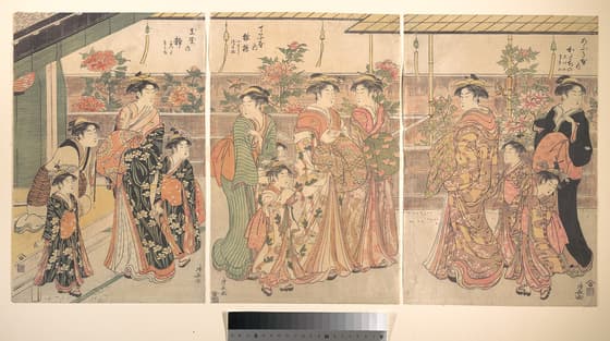 仲の町の牡丹