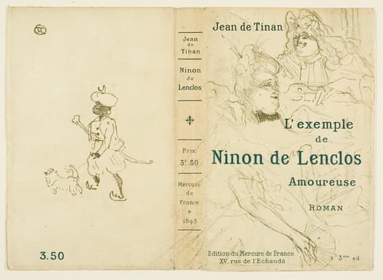 『L'Exemple de Ninon de Lenclos amoureuse』表紙　刊本