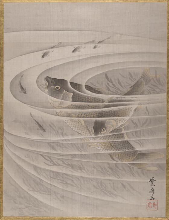 渦中の魚図