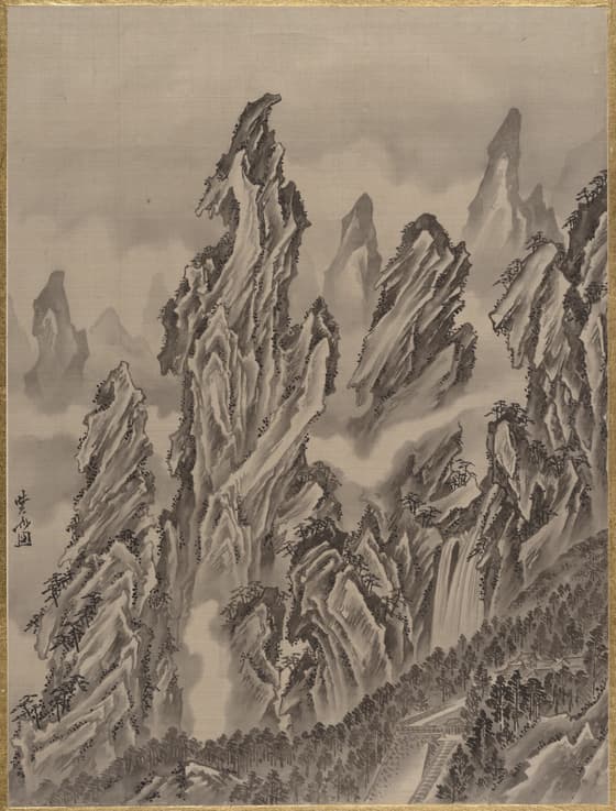 岩山図