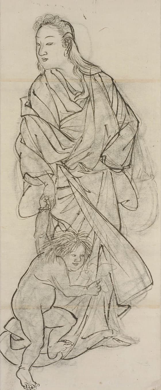 山姥と金太郎図