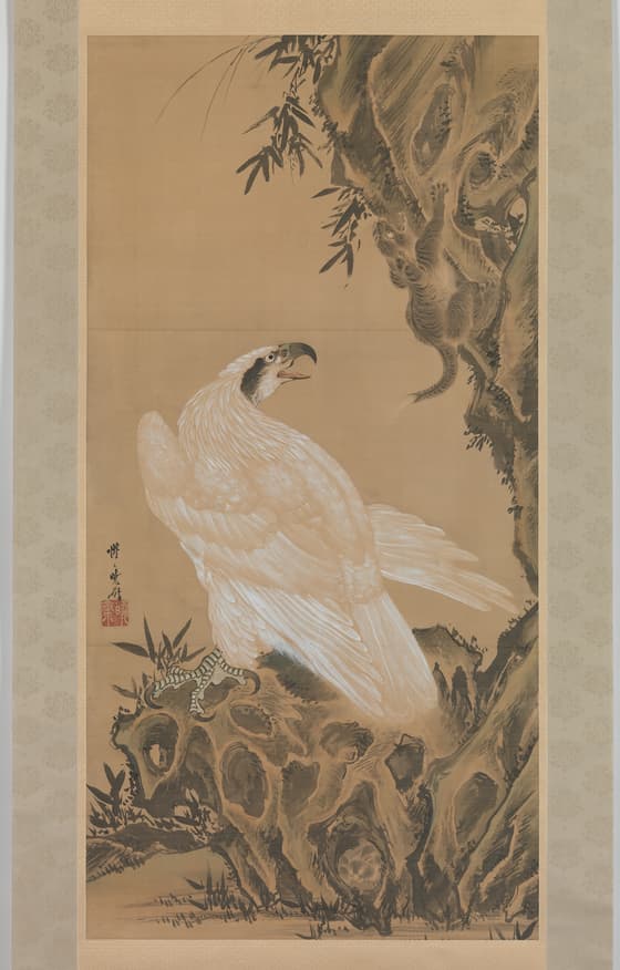白鷲と山猫図