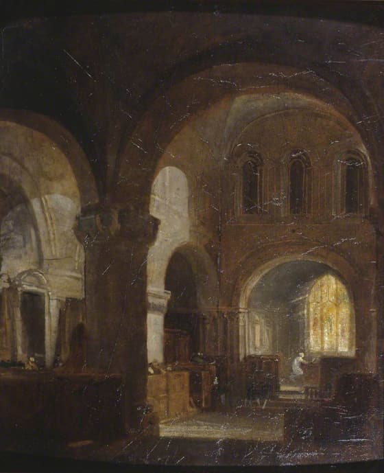 Interior of a Romanesque Church