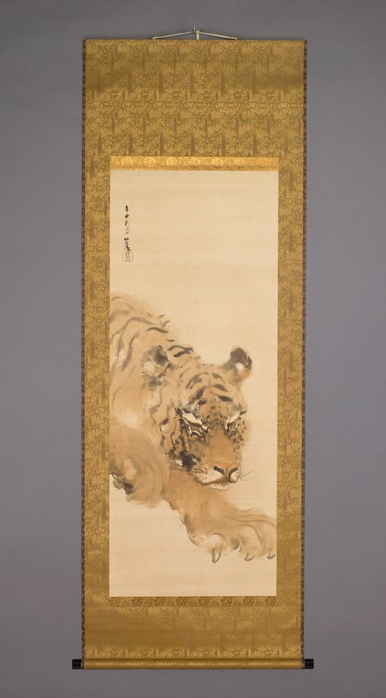 獅子虎図　虎