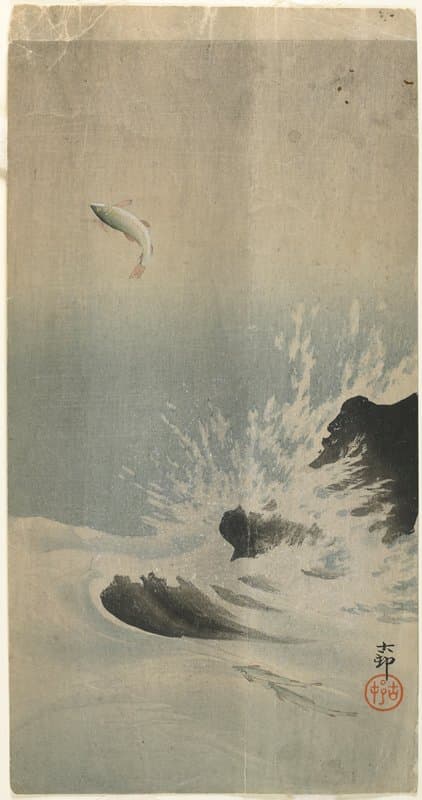 急流に跳ねる魚（大黒屋版）