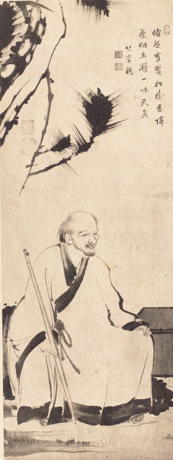 売茶翁像