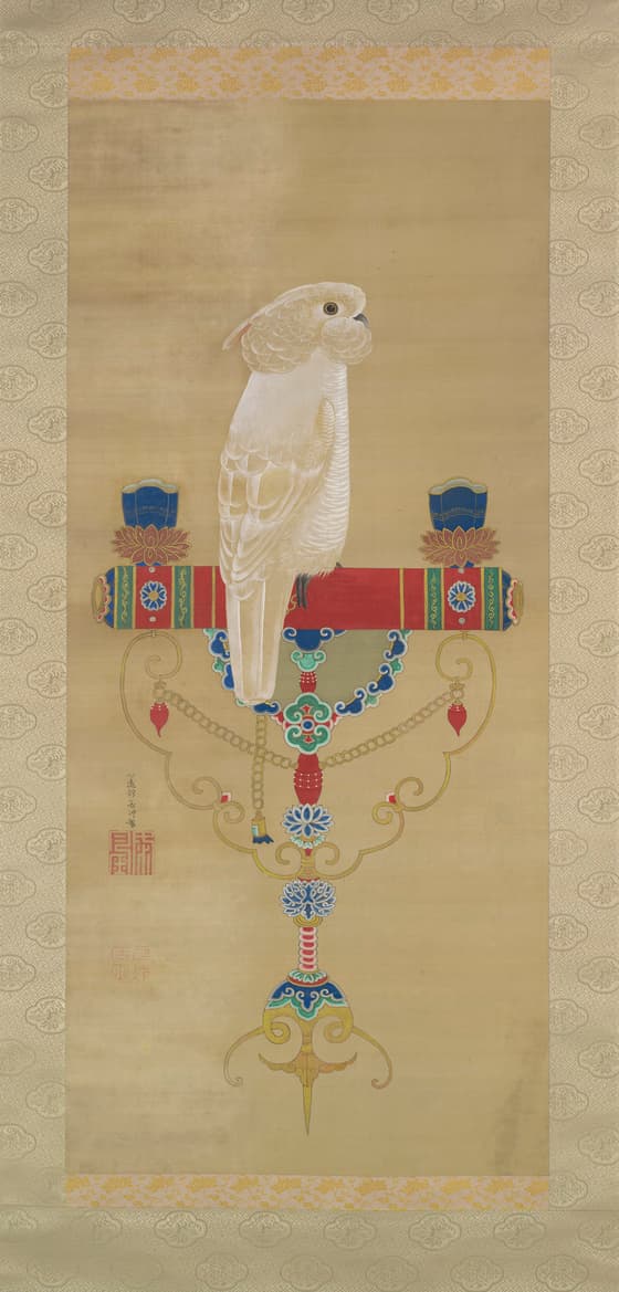 白鸚鵡図