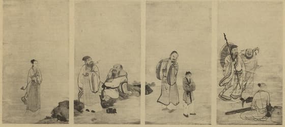 仙人図襖（金剛寺）