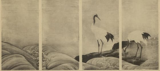 波濤図襖（金剛寺）