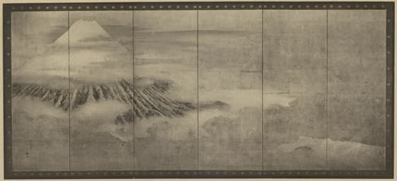 富士巻狩図屏風 九一