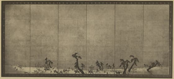 富士巻狩図屏風 九〇