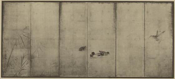 深山大沢図屏風 七六