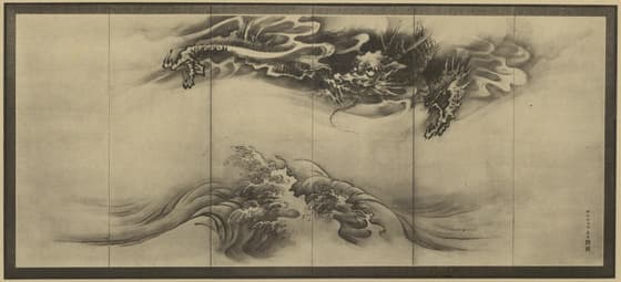 龍虎図屏風 二九