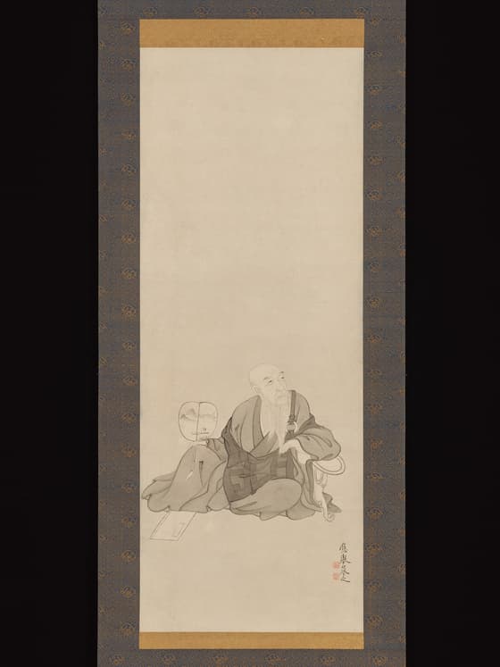牡丹花肖柏像