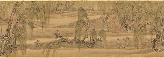 西湖戯馬図