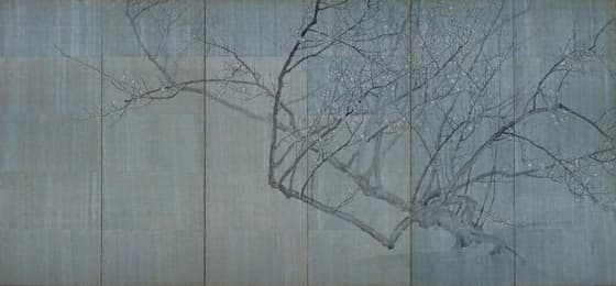 白梅図屏風