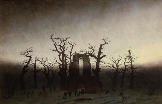樫の森の中の修道院
