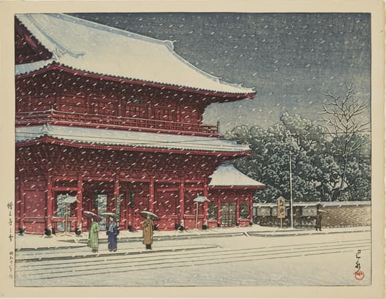 増上寺之雪
