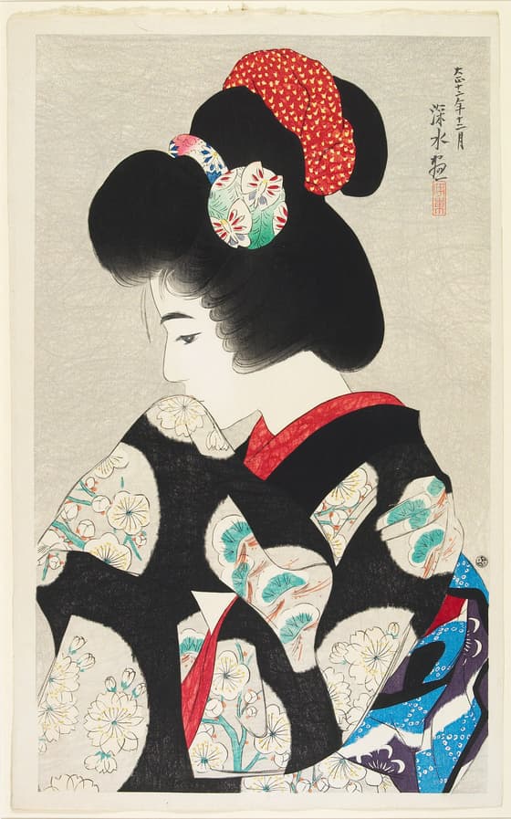 新美人十二姿　春近き思い