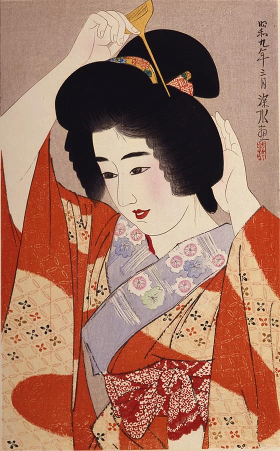 現代美人集　髪