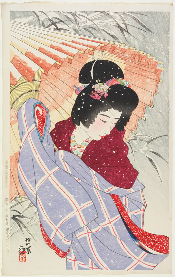 現代美人集　吹雪